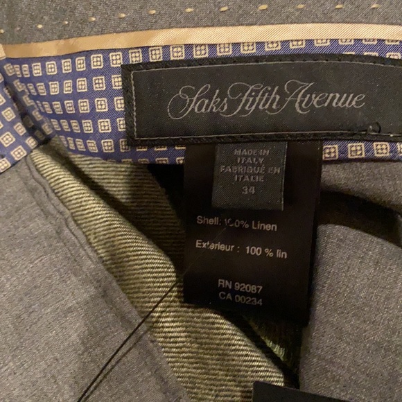 Sans Fifth Avenue linen pant size 34 (pls1) - Picture 10 of 12